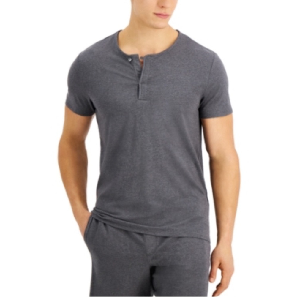 Alfani Mens Pajama Sleepwear Sleep Shirt